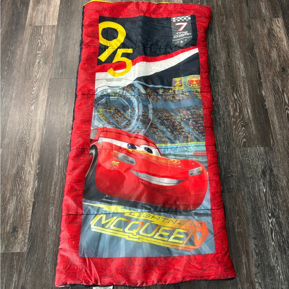 Disney Cars Red and Black Lightning McQueen Sleeping Bag